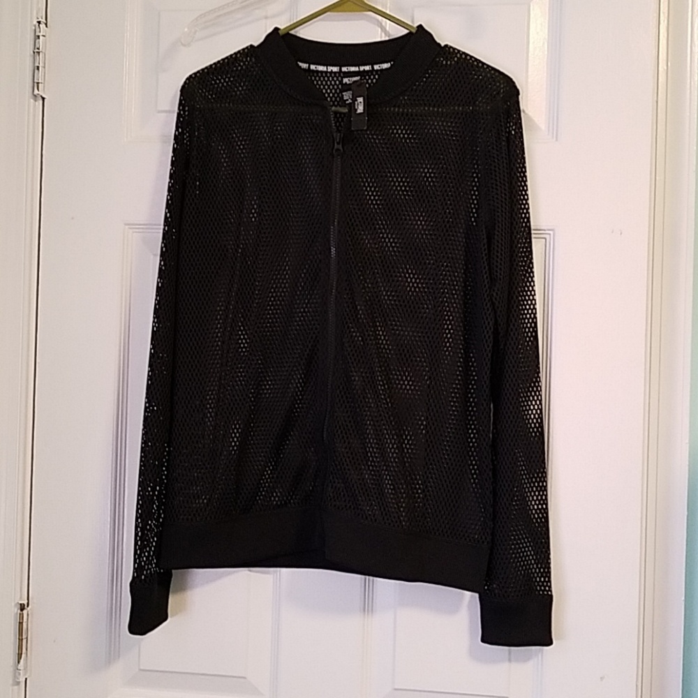 Victoria's Secret Sport Mesh Track Jacket NWT Med